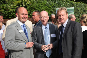 Greendale host their 25th Anniversary celebrations at their headquarters. photo Nick Free. 16-6-15. Chris Kane, Cllr Bob Chapman and Peter Brown.